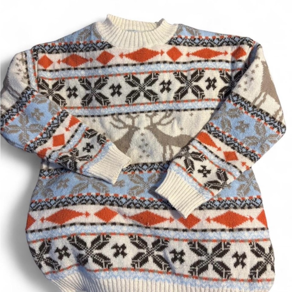 Festive Winter Sweater - Multicolor